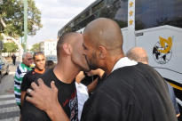 بالصور: عودة فوج معتمري الصيف إلى مدينة يافا بسلام 